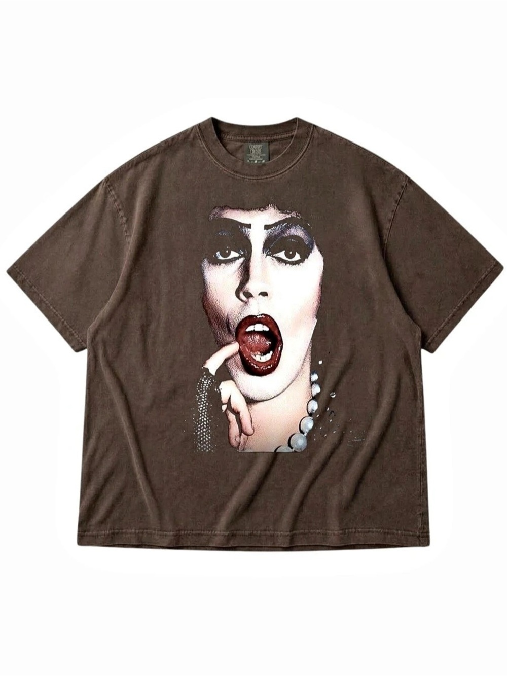 Comfort Colors Graphic Face Short Sleeve Tee in Espresso Like New